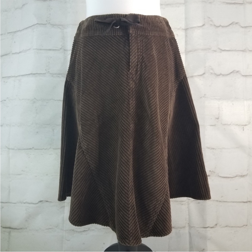 Diesel Dark Brown A-Line Corduroy Skirt Size 26